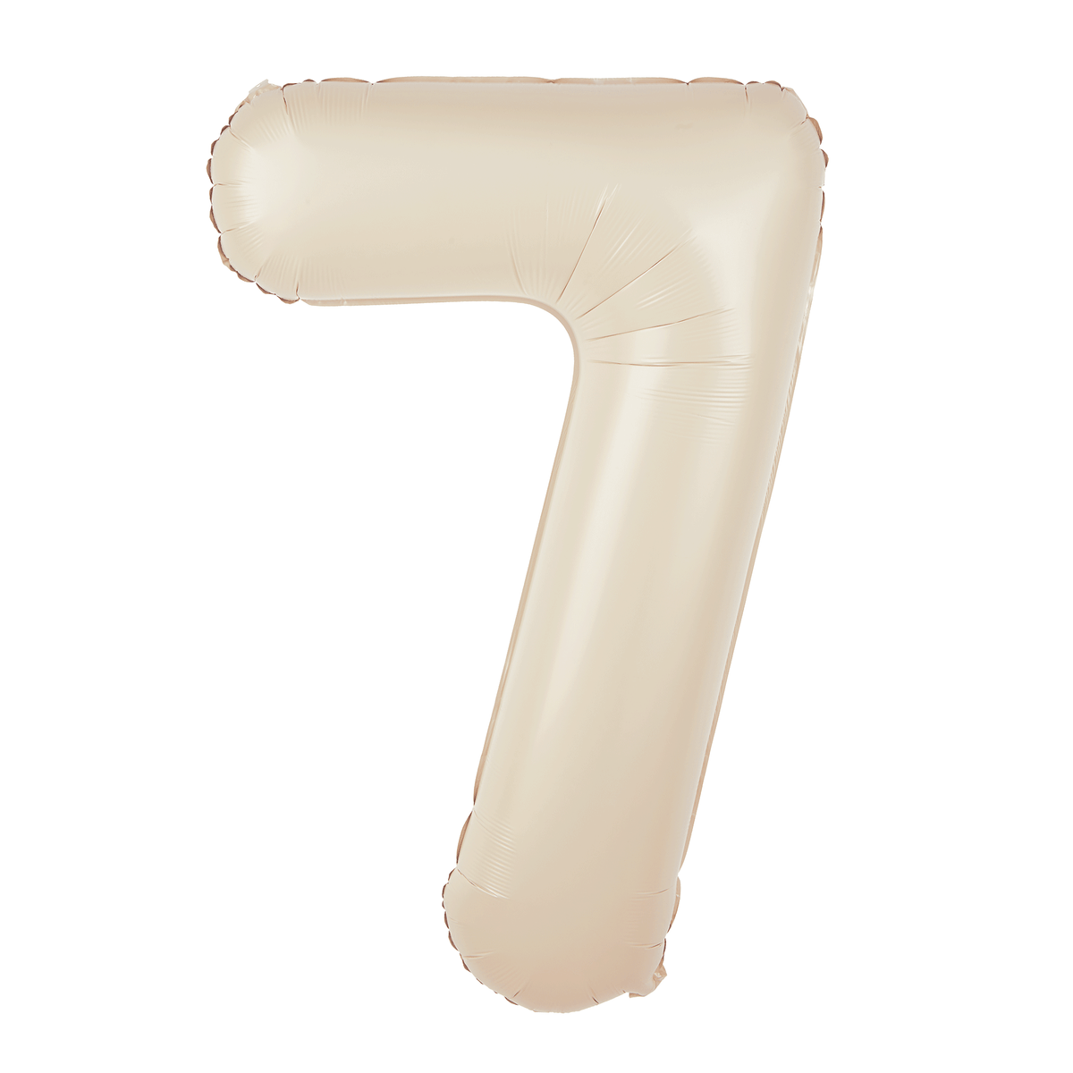 Foliový balón číslice 7 krémový 100 cm