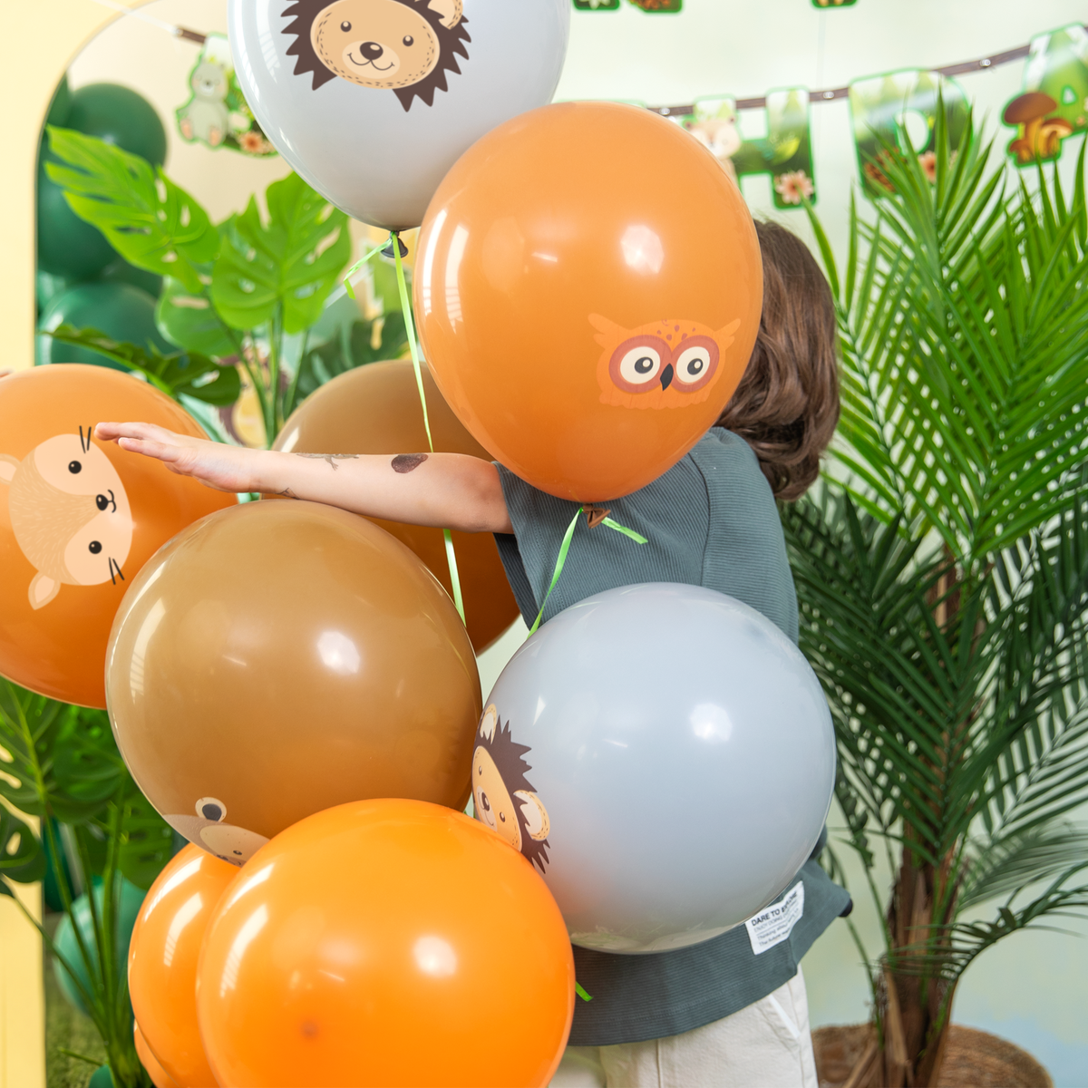Lesní kamarádi -  Balonky s potiskem 30 cm - 8 ks set