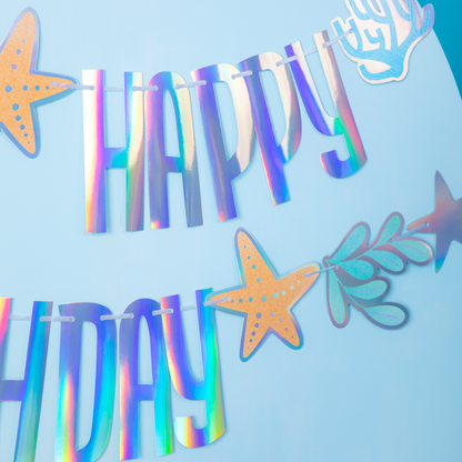 Happy Birthday Ocean banner 240x17cm