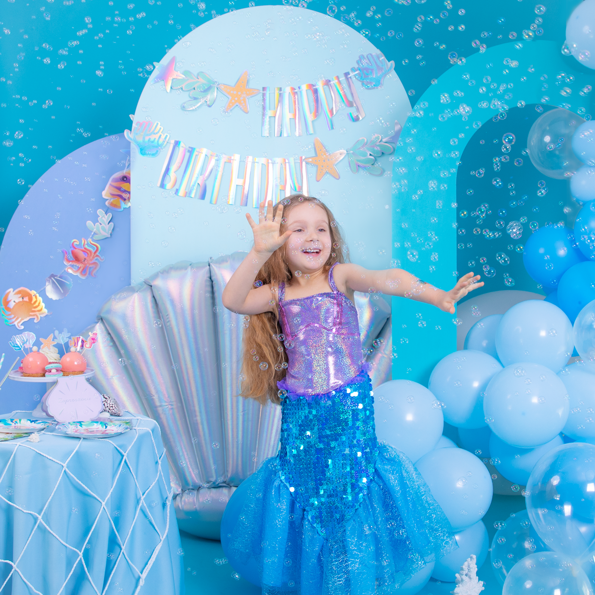 Happy Birthday Ocean banner 240x17cm