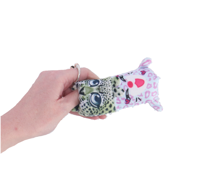 Fidget Fluffy Flipper - zvířátka kočička a leopard