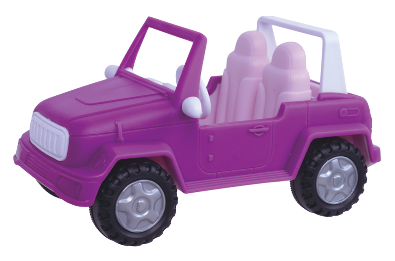 Panenka farmářka - kůň,auto s přívěsem