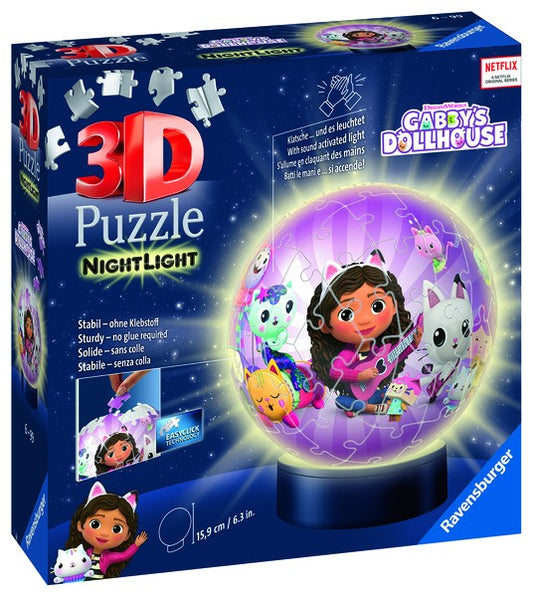 Puzzle-Ball 3D Gabinin kouzelný domeček 72 dílků (noční edic