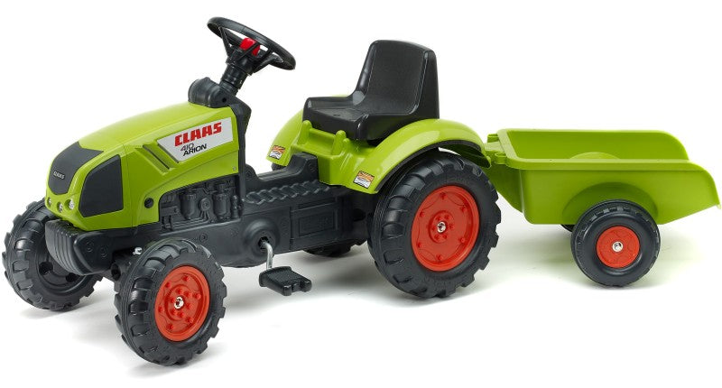 Traktor Claas Arion 410 s valníkem zelený