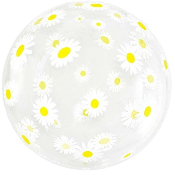 Balónek foliový transparentní koule Sedmikrásky 46 cm