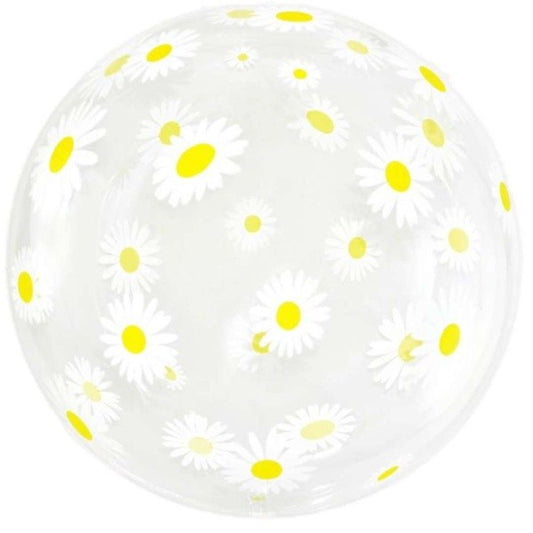 Balónek foliový transparentní koule Sedmikrásky 46 cm