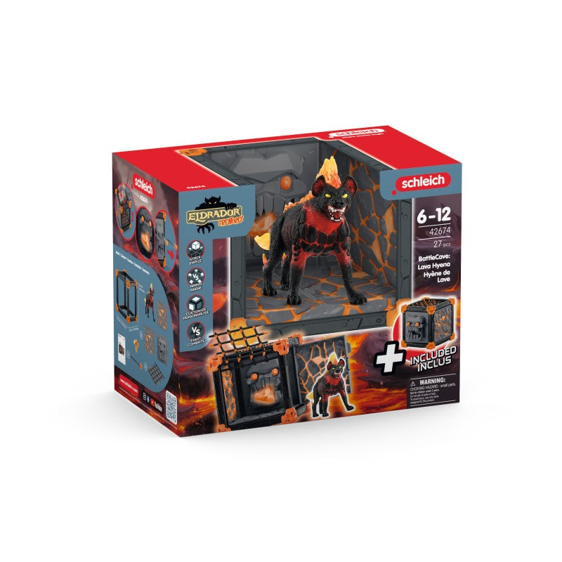 Schleich Aréna BattleCave lávové hyeny