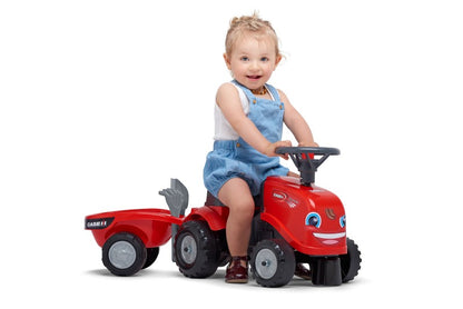 Odstrkovadlo - traktor Case IH Ride - on červený s volantem