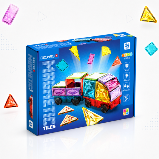 Geomag Magnetic Tiles Auta