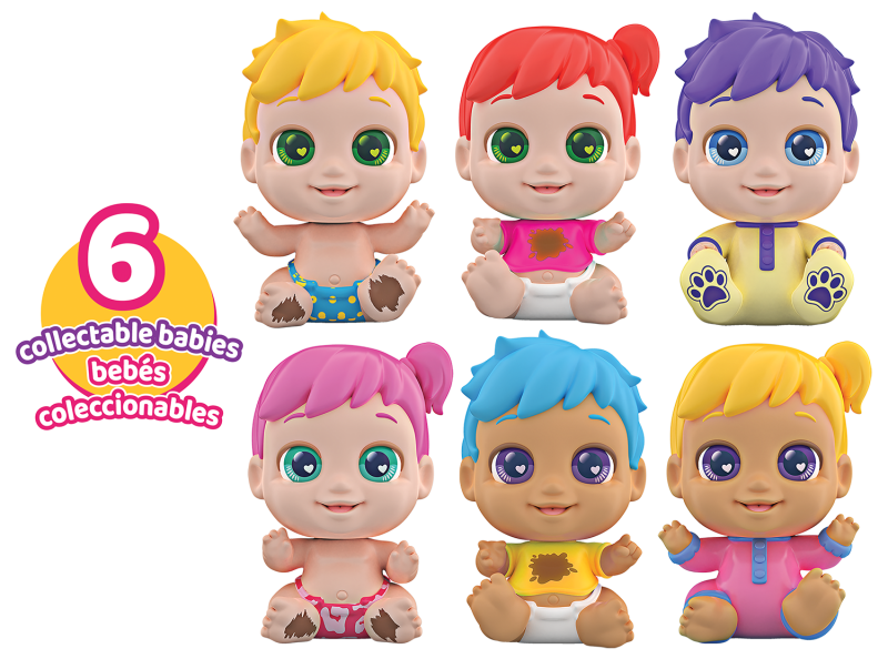 Baby Buppies miminko Holka růžové vlasy koupání