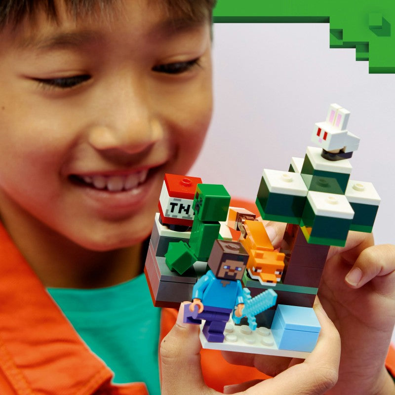 LEGO® 21583 Minecraft®  Steve a dobrodružství v tajze
