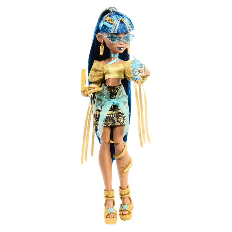 Panenka Monster High monsterka Cleo s mazlíčkem