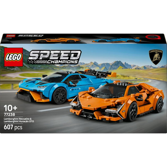 LEGO® Speed Champions 77238 Lamborghini Revuelto a Huracán STO