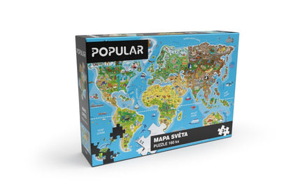 Puzzle - Mapa světa 160 ks
