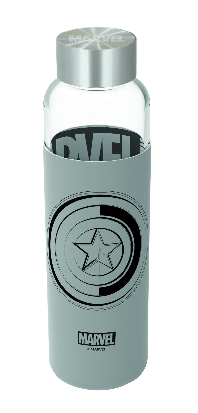 Skleněná láhev s návlekem 585 ml, Marvel