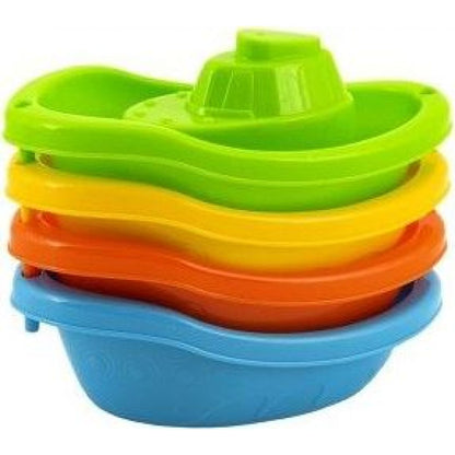 Lodě/lodičky do vody 4ks plast 11cm v krabičce 12x9,5x6cm 12m+