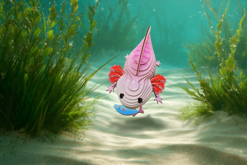 EUGY Axolotl 3D kartonová skládačka