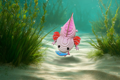EUGY Axolotl 3D kartonová skládačka