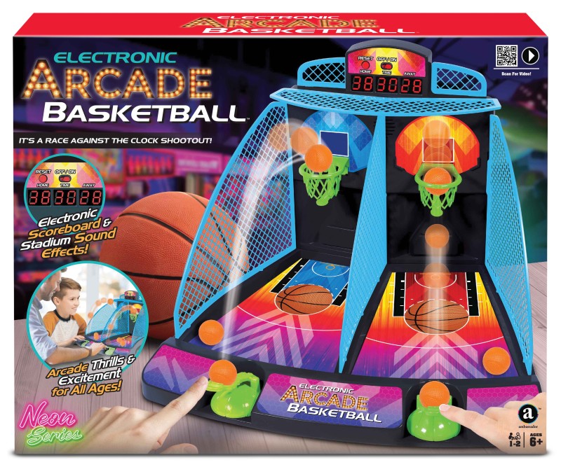 Elektronická hra Basketbal neon