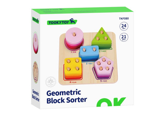 Dřevěná skládačka geometrické tvary