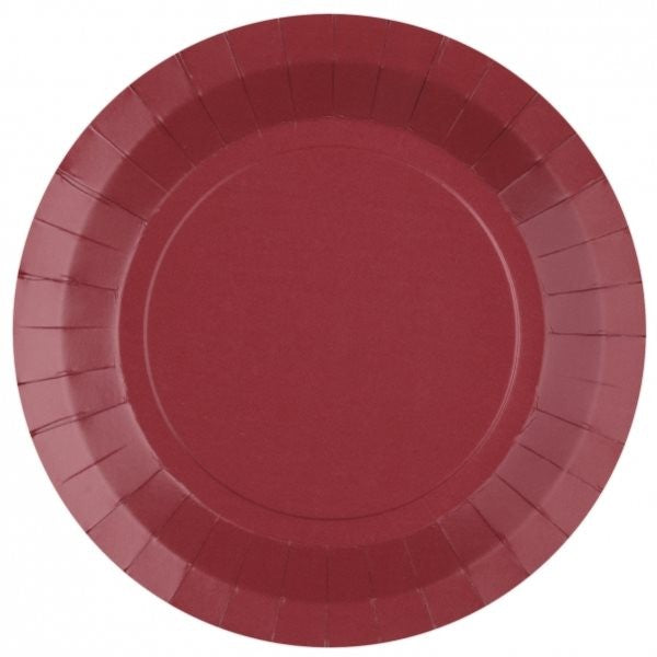 Talíře papírové Burgundy 22,5 cm 10 ks