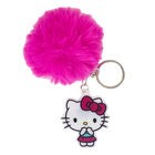 Klíčenka Hello Kitty s chlupatou bambulkou