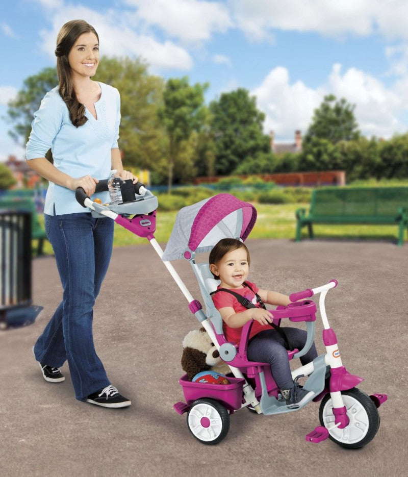 Little Tikes Tříkolka 4v1 Perfect Fit růžová