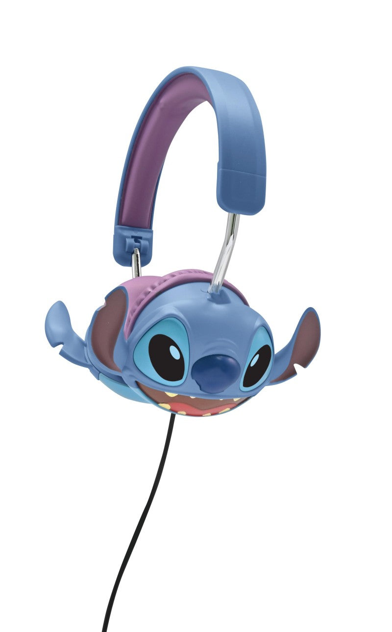 Lexibook skládací drátová sluchátka Stitch s limitem hlasitosti