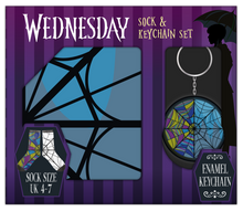 Wednesday dárkový set klíčenka/ponožky