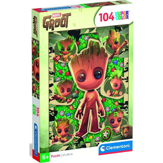 Clementoni - Puzzle 104 Marvel Groot