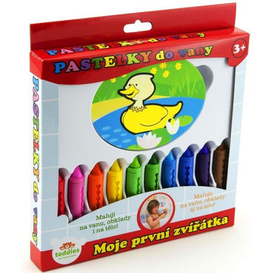 Pastelky do vany - Moje první zvířátka 10 ks