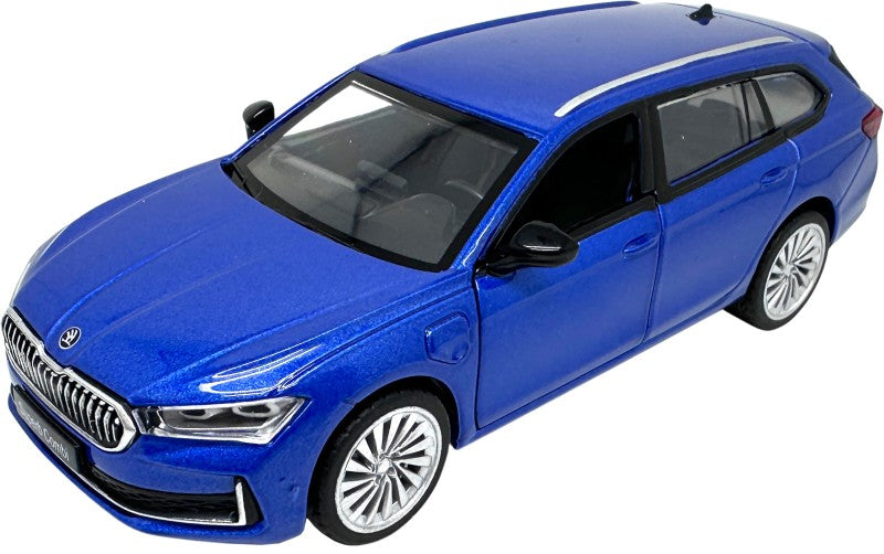 Škoda Superb IV Combi modré 1:35