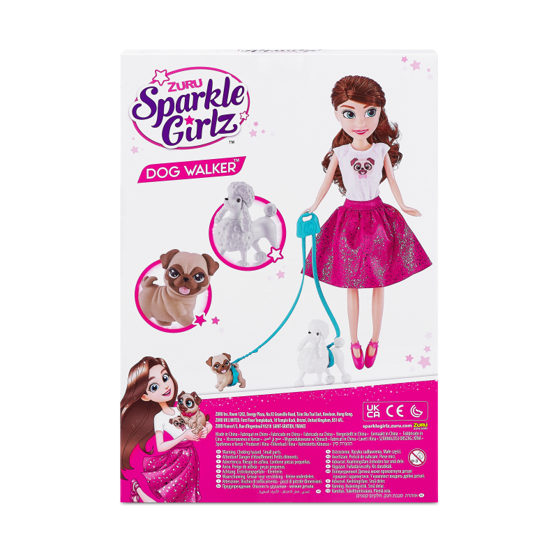 Panenka Sparkle Girlz se dvěma pejsky