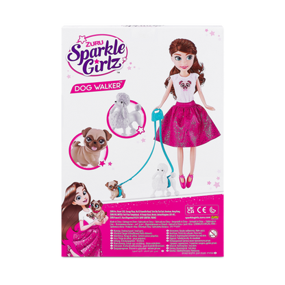 Panenka Sparkle Girlz se dvěma pejsky