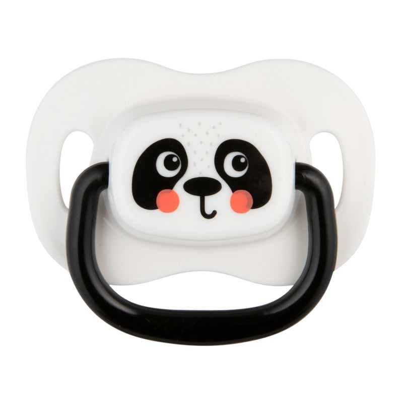 Set symetrických silikonových dudlíků BabiesBoo 6-18m 2ks bílý