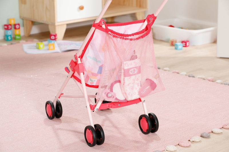 BABY born Kočárek hole se síťkou - růžový