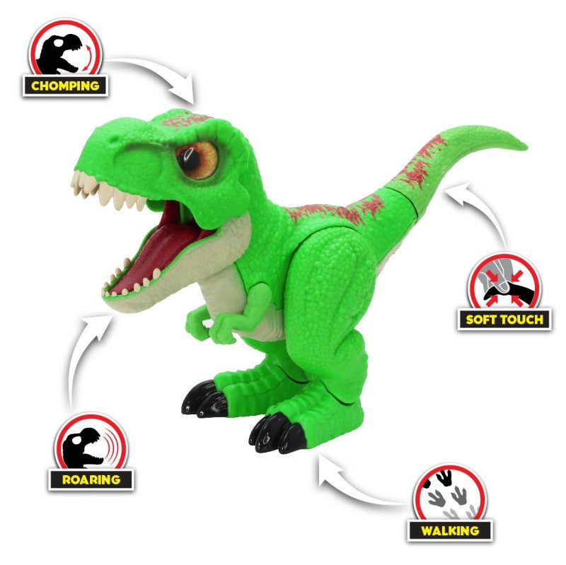 T-Rex Jr. interaktivní – funkce: chodí, řve, kouše