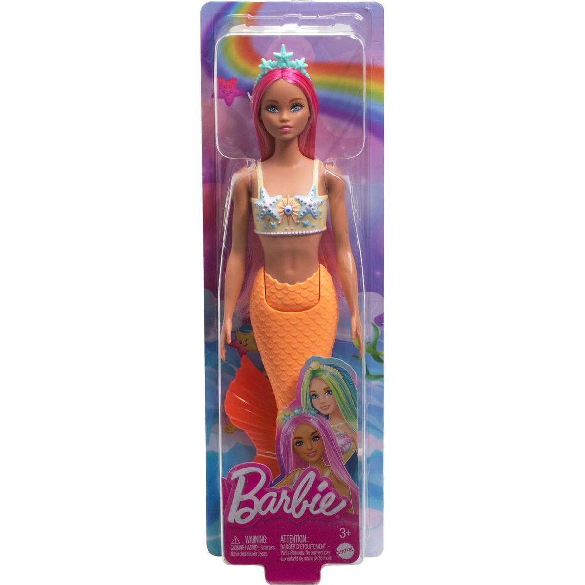 Barbie pohádková mořská panna žlutá