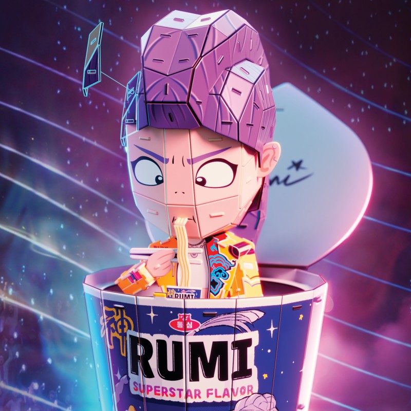 K-Pop ramen kelímek 3D puzzle