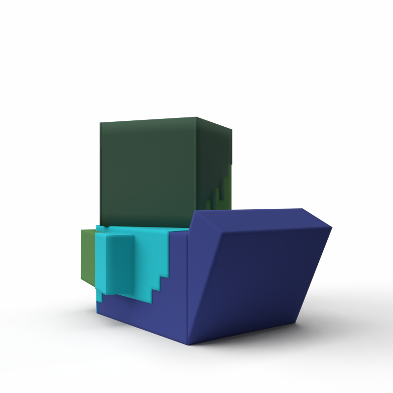 Tubbz kachnička Minecraft Zombie