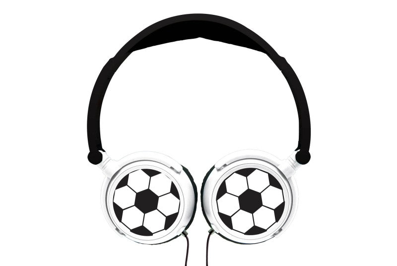 Lexibook skládací drátová sluchátka Fotbal s limitem hlasitosti