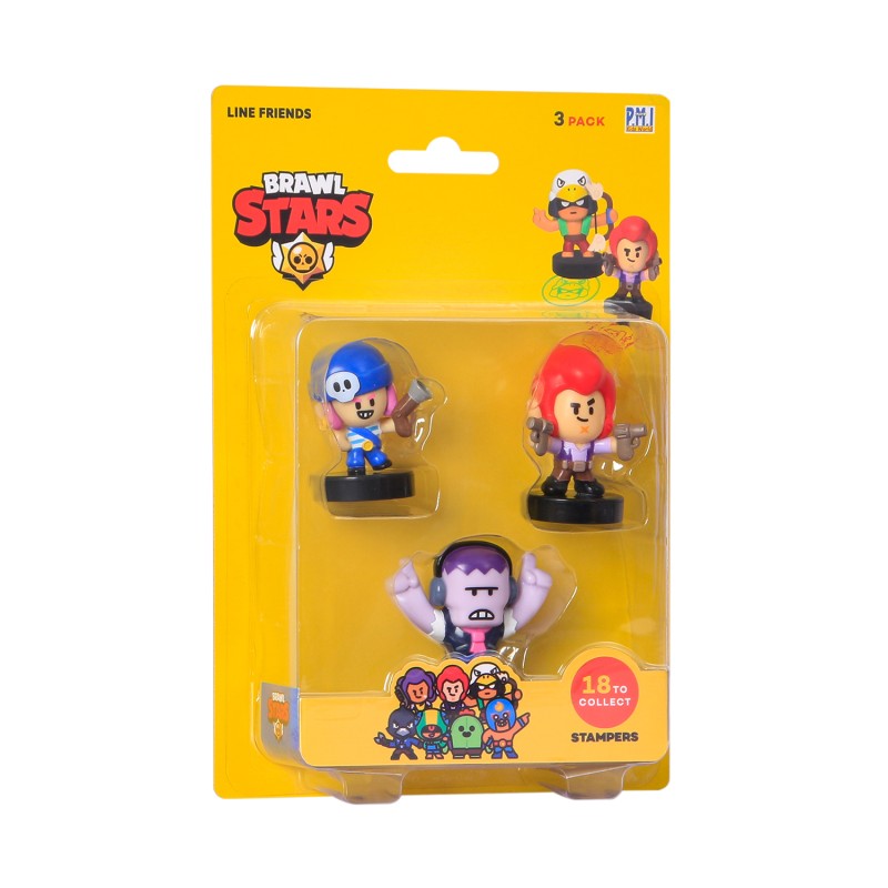 Figurky Brawl Stars 3 pack série 1 s razítky