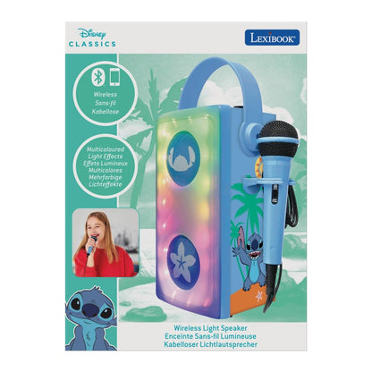 Lexibook bluetooth reproduktor Stitch s mikrofonem a světelnými efekty