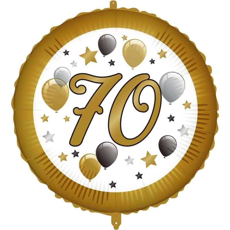 Balónek foliový s Balónky "70" 46 cm