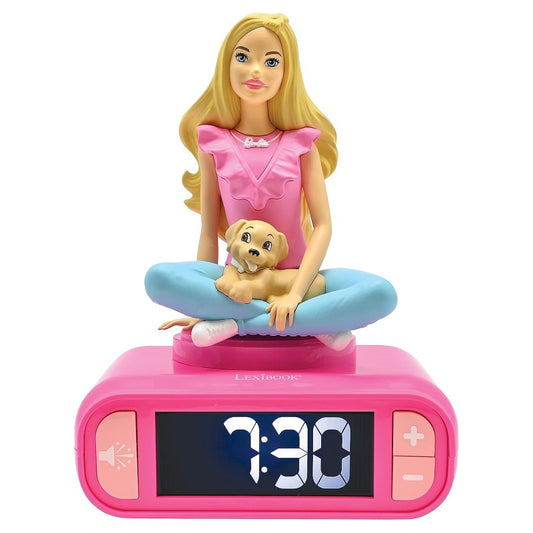 Lexibook Budík s nočním světlem 3D Barbie
