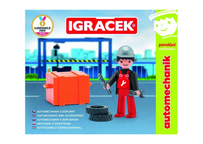 Igráček Automechanik - figurka s nářadím