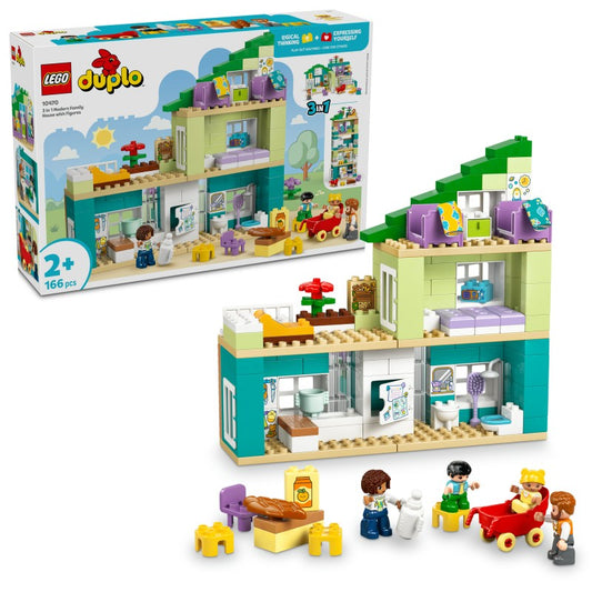LEGO® 10470 DUPLO® Moderní rodinný dům 3 v 1 s figurkami