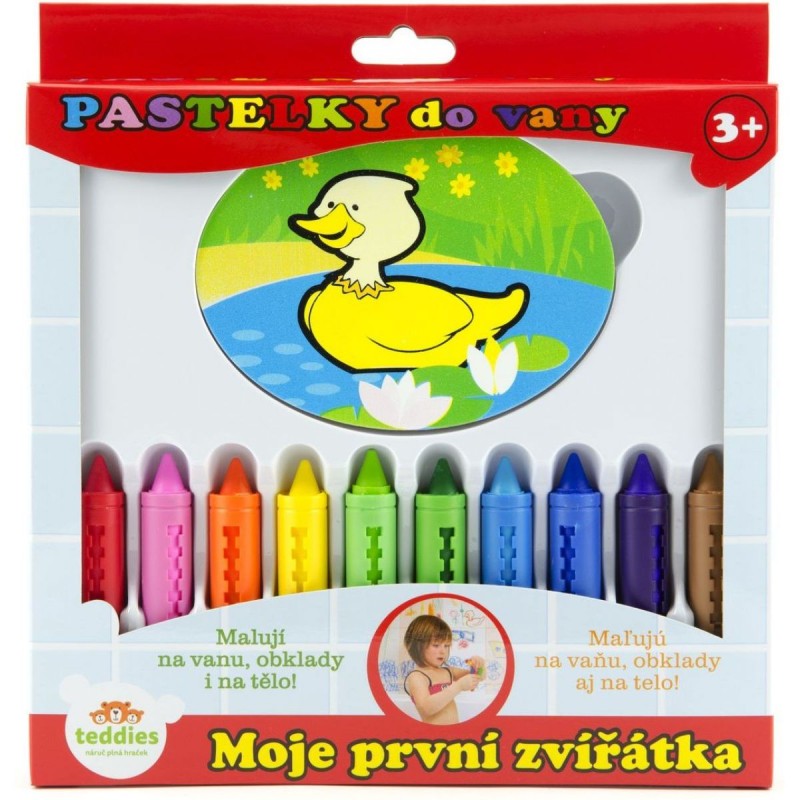 Pastelky do vany - Moje první zvířátka 10 ks