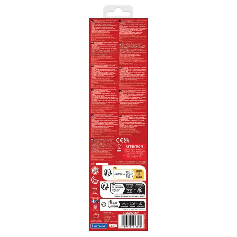 Lexibook bluetooth hodinky Spiderman s kamerou a 8GB SD kartou