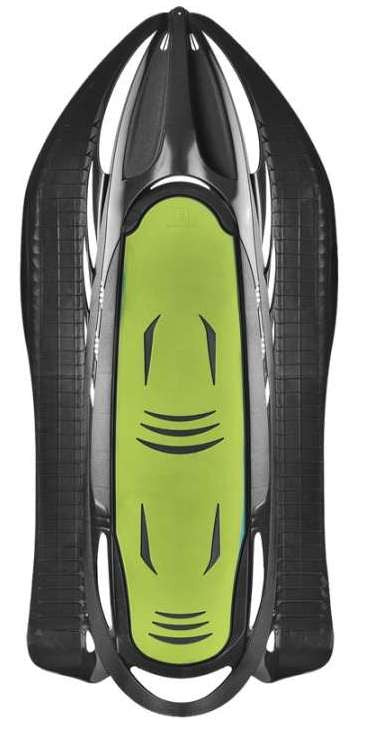 Sáně Neon grip mystic černá/zelená